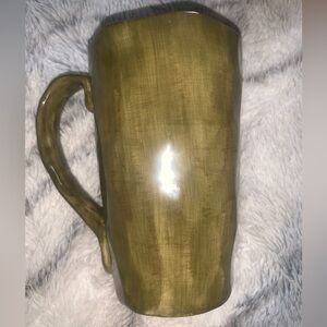 Gisella Hand Painted Collection Tall Green Mug
